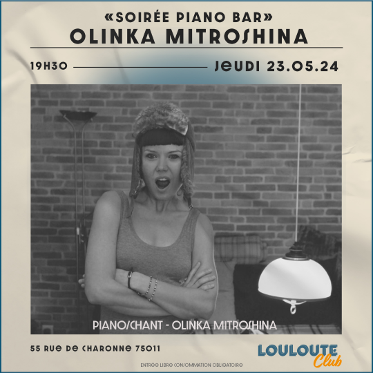 Olinka Mitroshina Soirée Piano Bar
