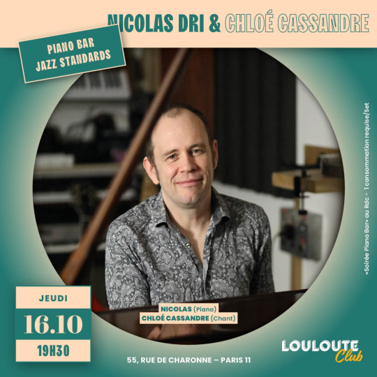 Louloute Jazz Club Nicolas Dri Trio