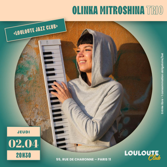 Louloute Jazz Club Olinka Mitroshina Trio