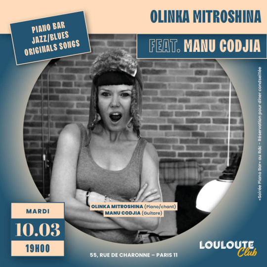 Olinka Mitroshina Soirée Piano Bar