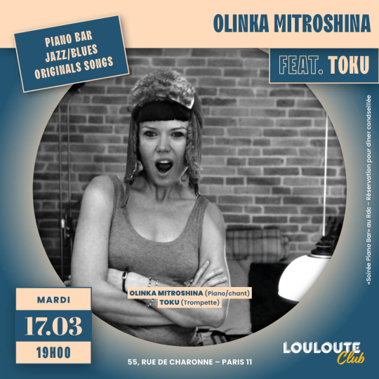 Olinka Mitroshina Soirée Piano Bar