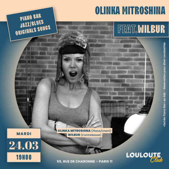 Olinka Mitroshina Soirée Piano Bar