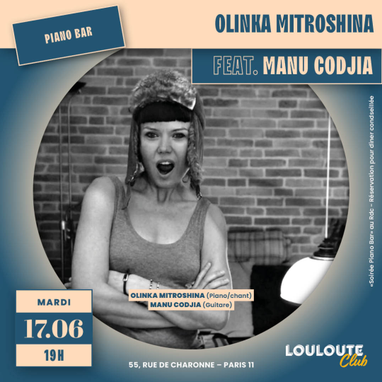 Olinka Mitroshina Soirée Piano Bar