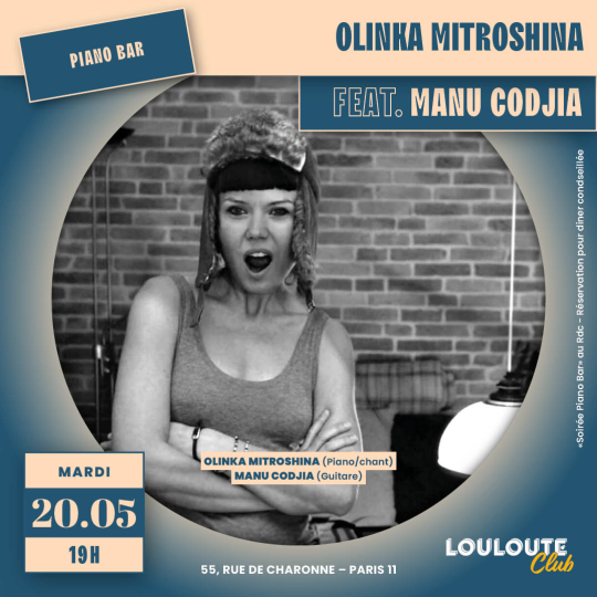 Olinka Mitroshina Soirée Piano Bar