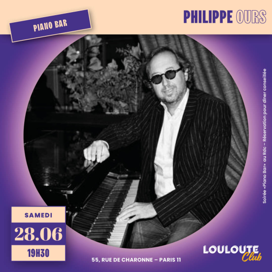 Philippe Ours Soirée Piano Bar