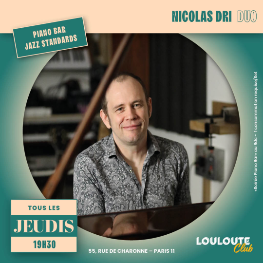 Louloute Jazz Club Nicolas Dri Trio